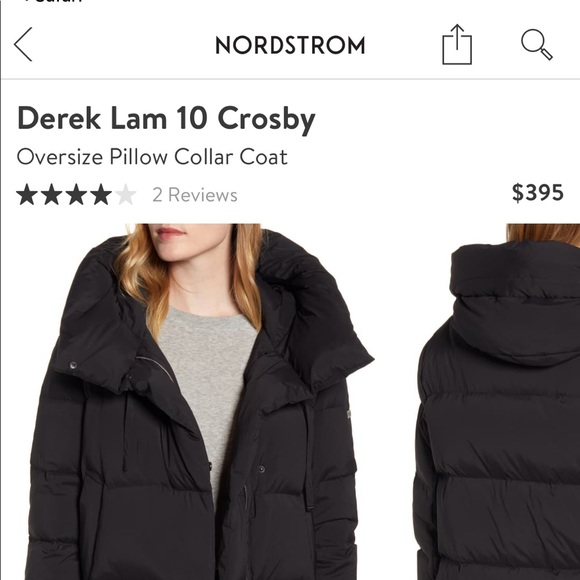 SOLD! Derek Lam 10 Crosby NWT black oversize puff - Picture 3 of 7